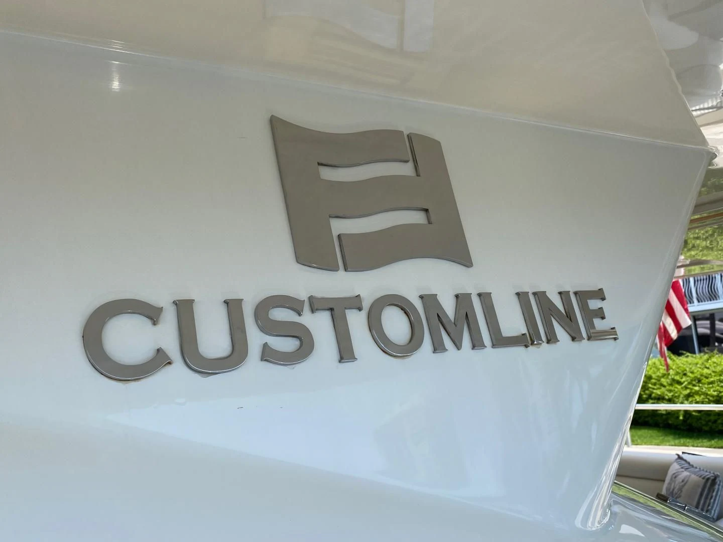 logo aboard ADAR Yacht for Sale