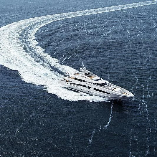 a ship in the water aboard MASA Yacht for Sale