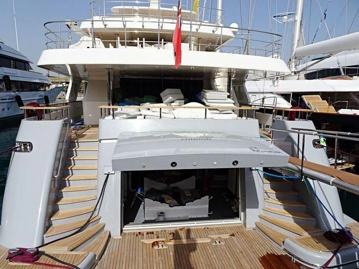 a boat on the water aboard LIBRA OMEGA Yacht for Sale