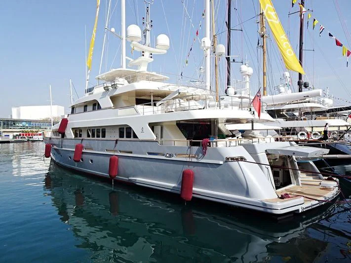 a boat in the water aboard LIBRA OMEGA Yacht for Sale