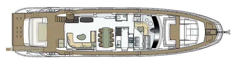diagram aboard ARES N Yacht for Sale