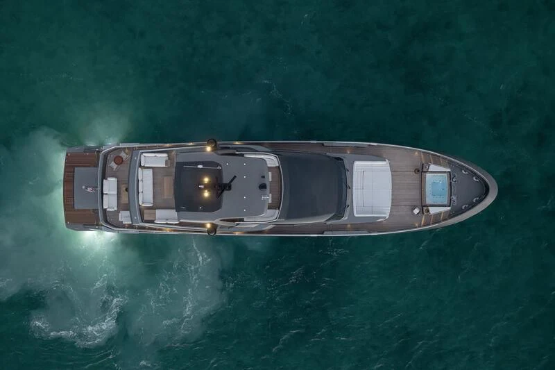 a device in the water aboard A SALT WEAPON Yacht for Charter