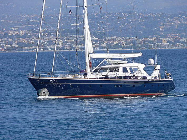 a boat on the water aboard UNPLUGGED Yacht for Sale