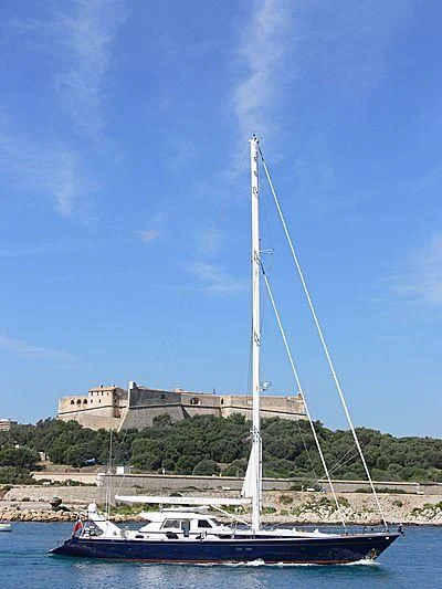a sailboat in the water aboard UNPLUGGED Yacht for Sale