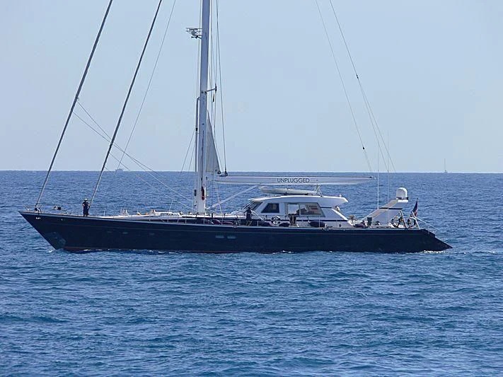 a boat in the water aboard UNPLUGGED Yacht for Sale