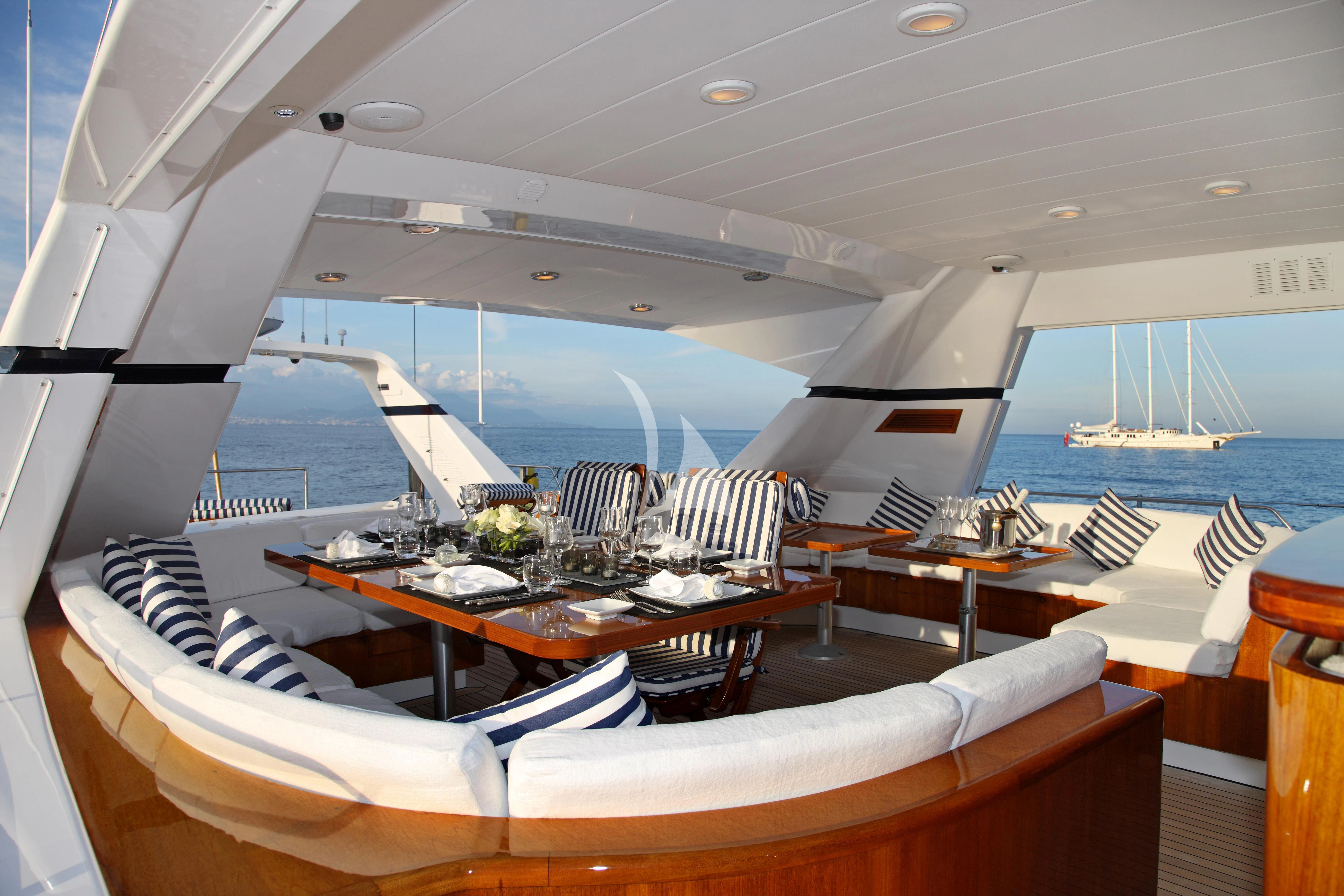 a boat on the water aboard UNPLUGGED Yacht for Sale