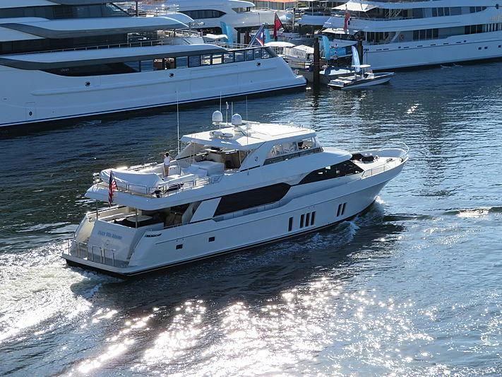 a group of boats in the water aboard BRAVO ZULU II Yacht for Sale