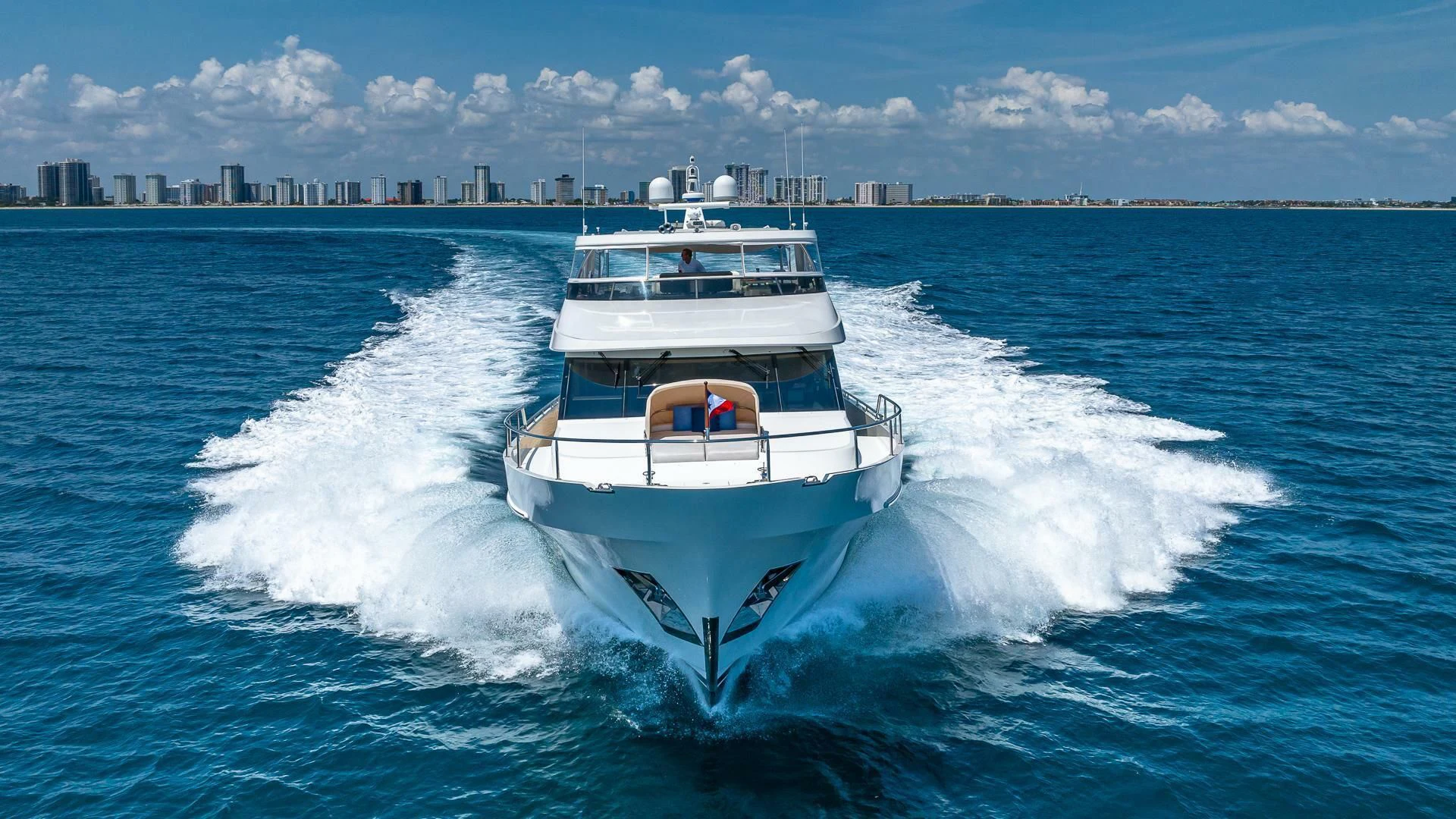 a boat on the water aboard BRAVO ZULU II Yacht for Sale