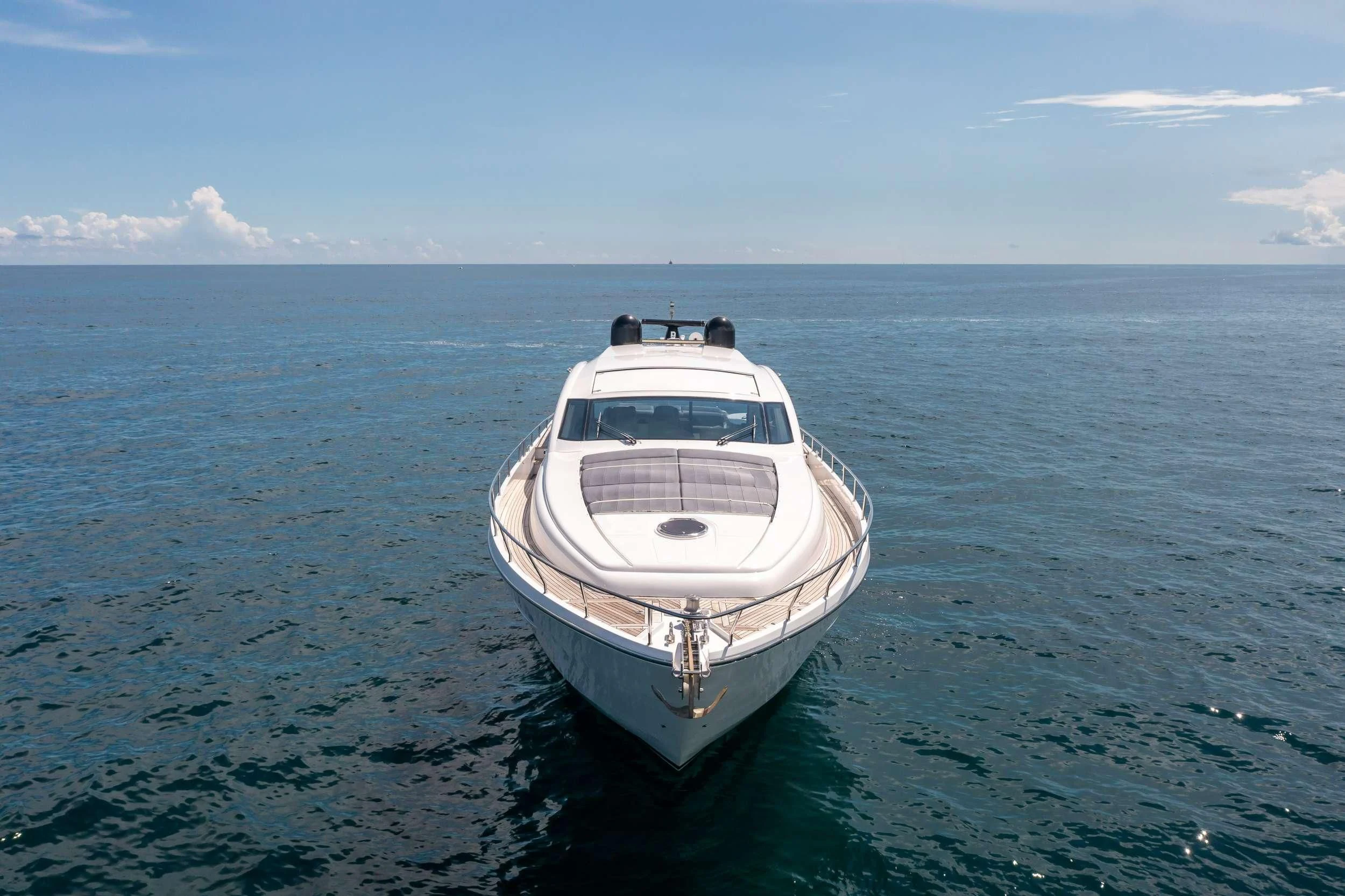 a boat in the water aboard VANTAGE Yacht for Charter
