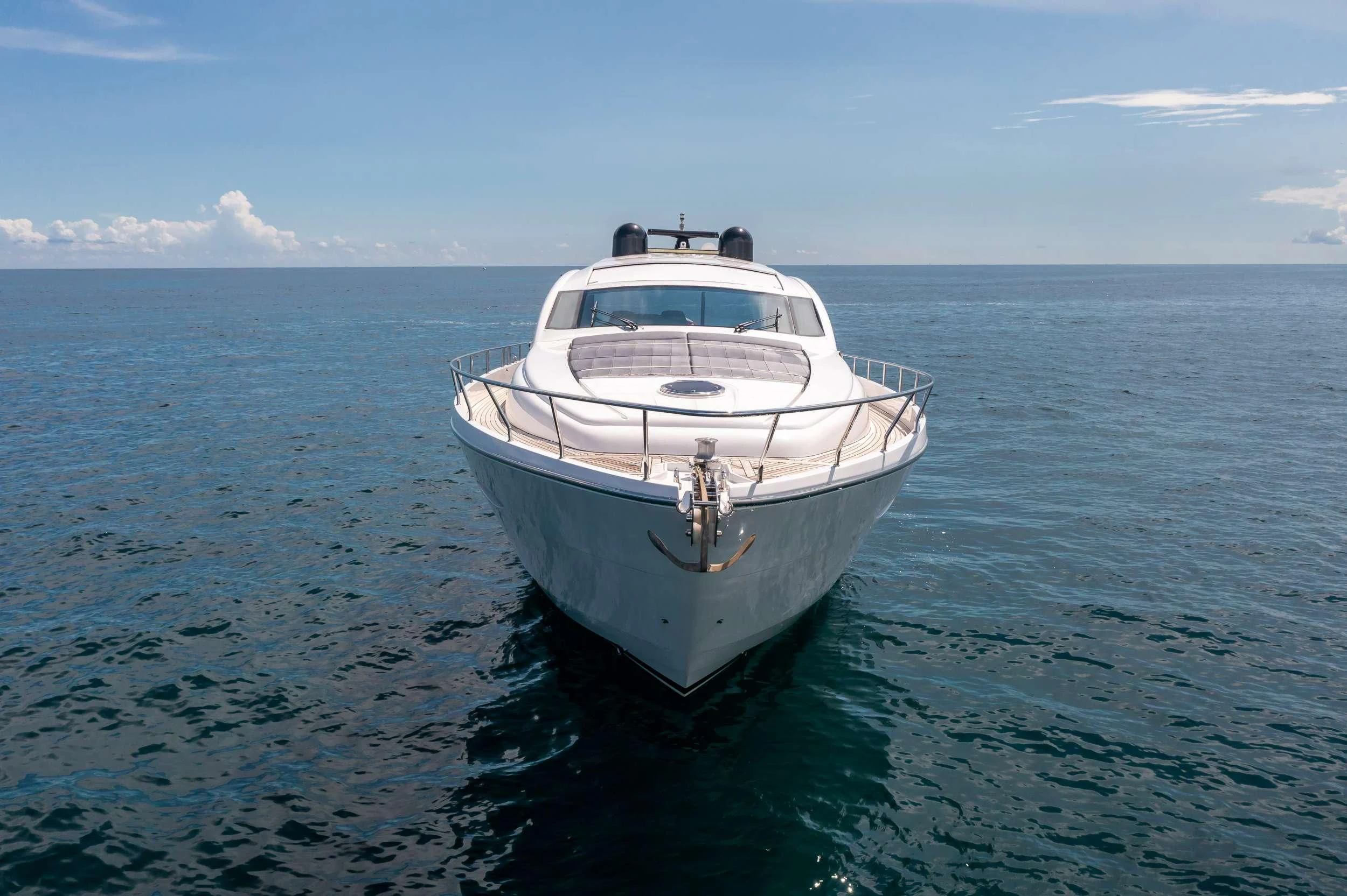 a boat in the water aboard VANTAGE Yacht for Charter