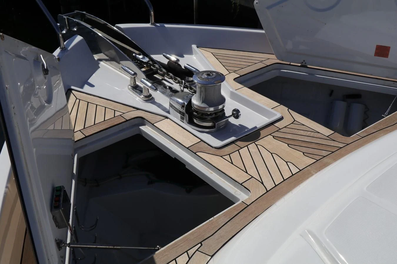 a machine on the counter aboard VANTAGE Yacht for Charter