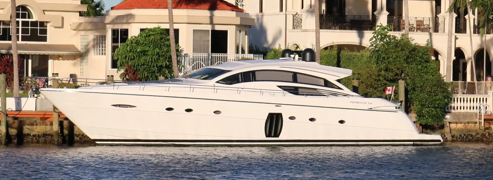 a white yacht in a driveway aboard VANTAGE Yacht for Charter