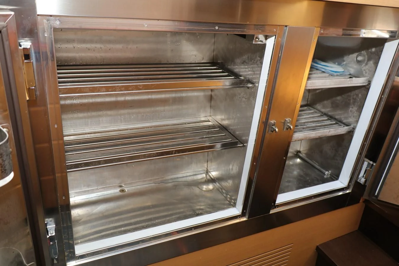 a large oven with a glass door aboard VANTAGE Yacht for Charter