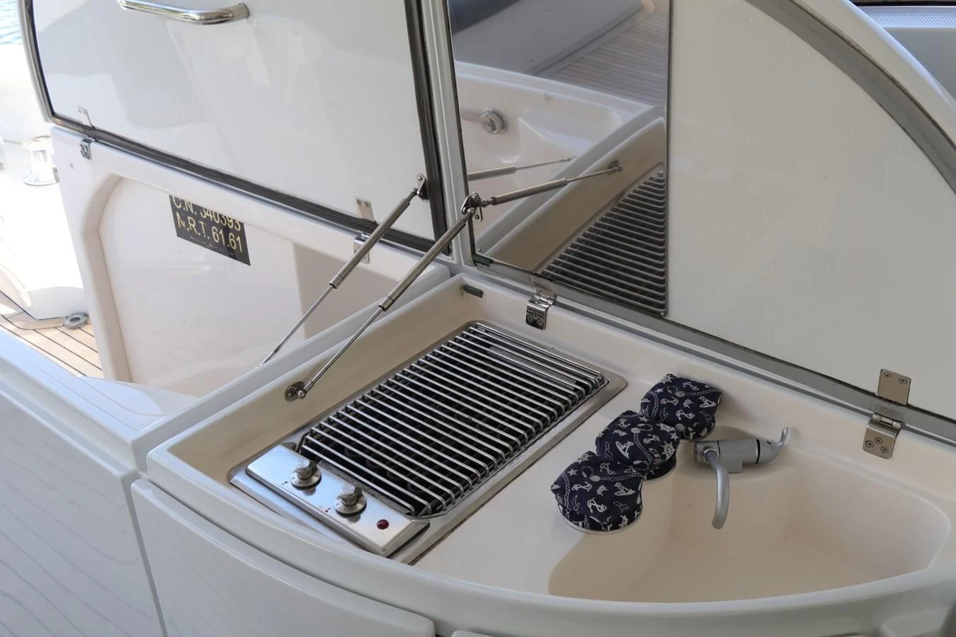 a machine with a vent aboard VANTAGE Yacht for Charter