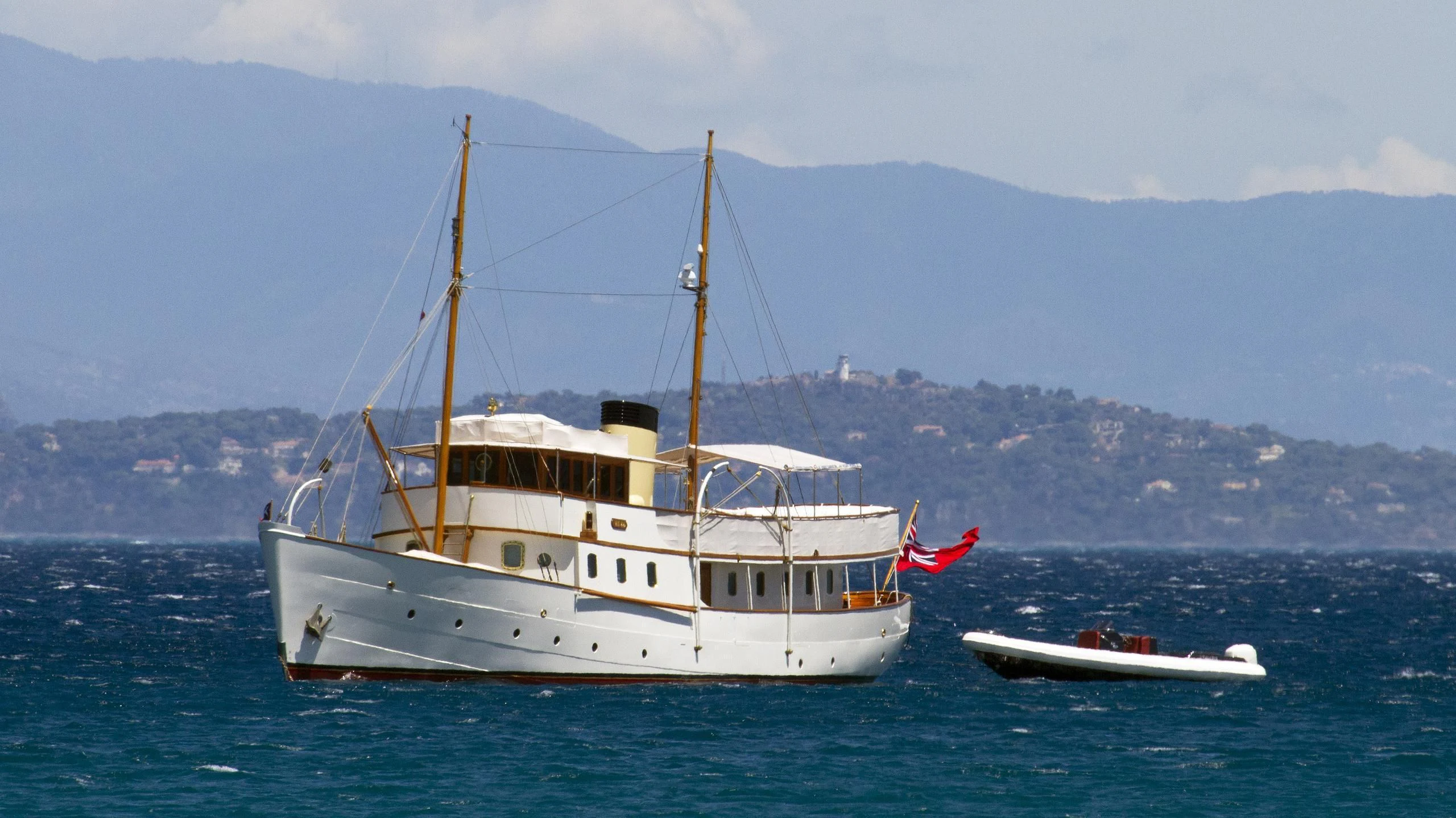 a boat in the water aboard BLUE BIRD OF 1938 Yacht for Sale