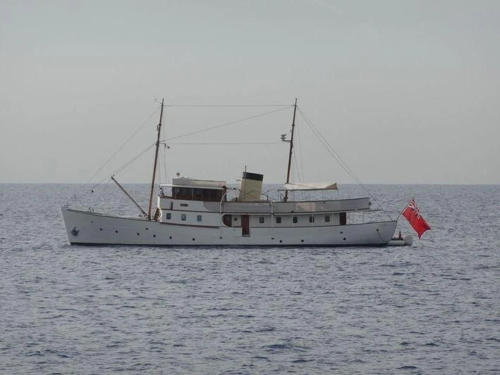 a boat in the water aboard BLUE BIRD OF 1938 Yacht for Sale