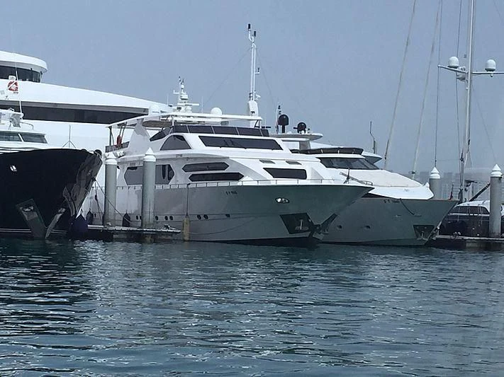 a white yacht in the water aboard BIN HABIB 1 Yacht for Sale