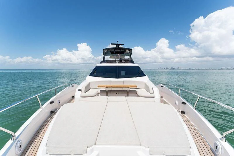 a boat on the water aboard FERRETTI 780/41 Yacht for Sale