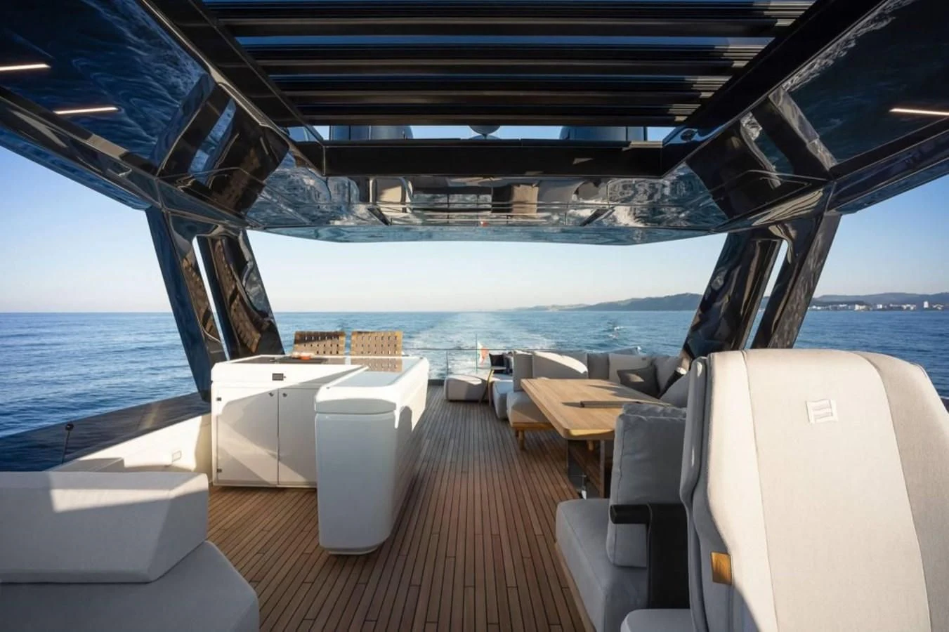 a boat on the water aboard FERRETTI 780/41 Yacht for Sale