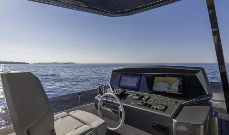 the inside of a boat aboard FERRETTI 780/41 Yacht for Sale