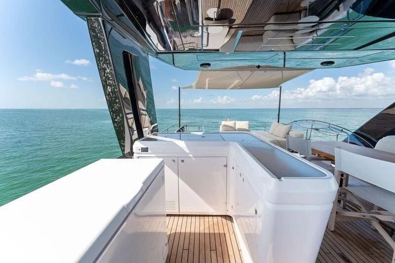 a boat on the water aboard FERRETTI 780/41 Yacht for Sale
