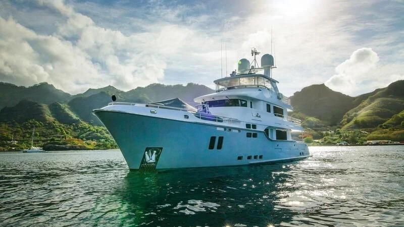 a boat on the water aboard VIVIERAE II Yacht for Sale