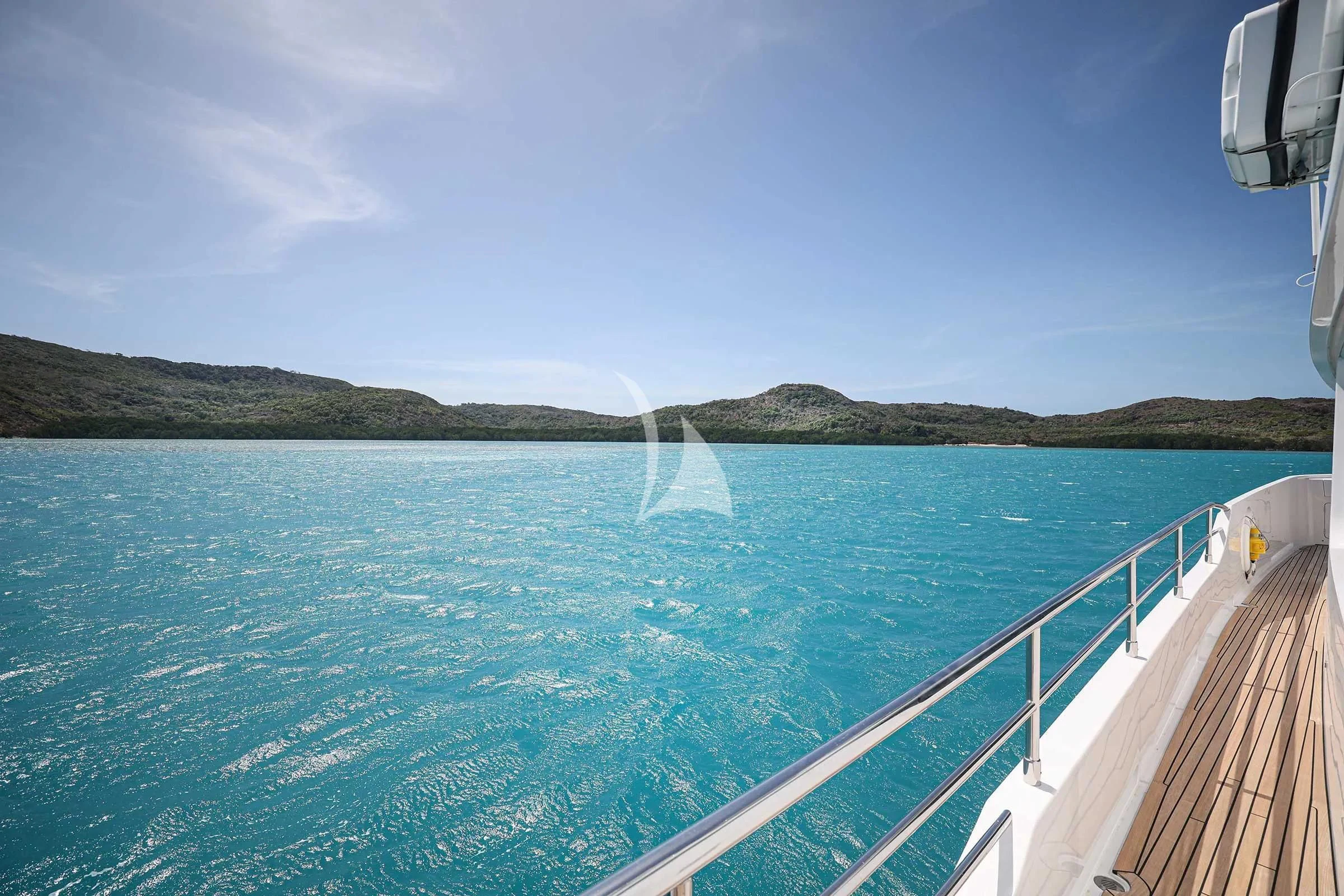 a boat on the water aboard VIVIERAE II Yacht for Sale