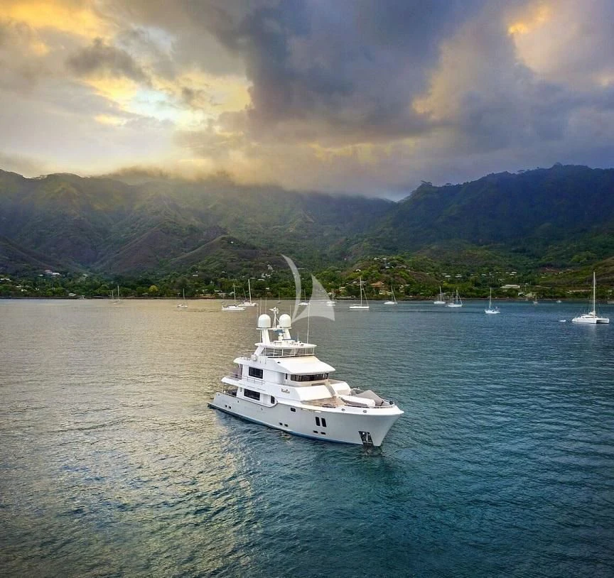 a boat on the water aboard VIVIERAE II Yacht for Sale