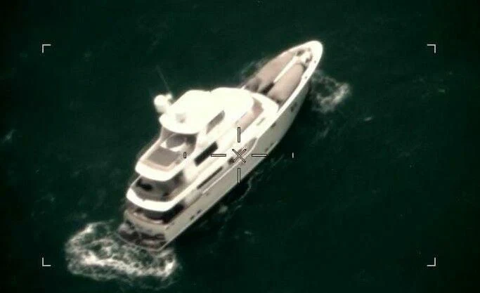 a boat in the water aboard VIVIERAE II Yacht for Sale