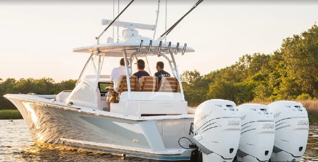 a group of people on a boat aboard VIVIERAE II Yacht for Sale