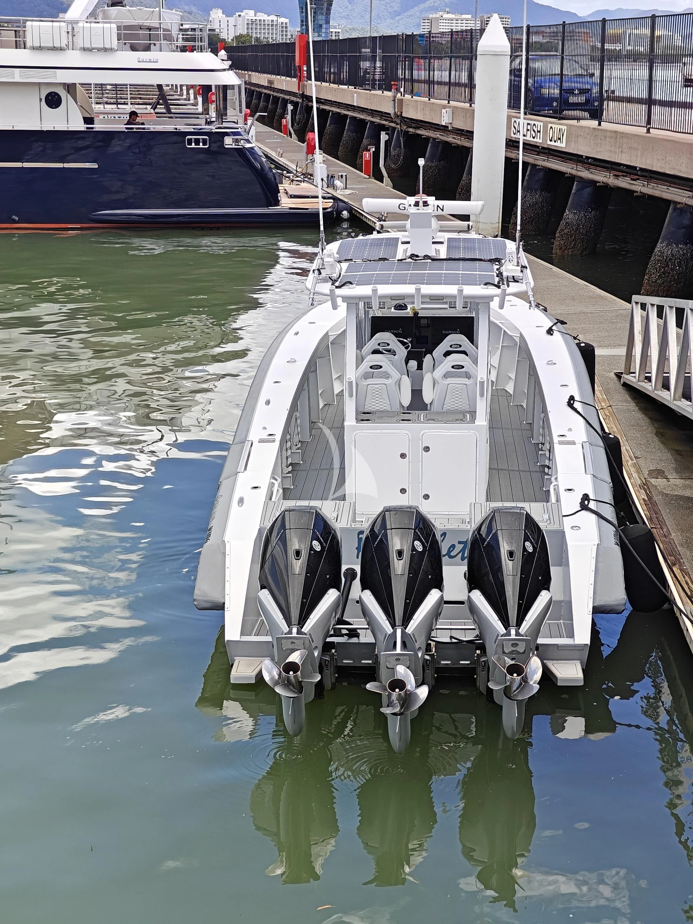 a boat in the water aboard VIVIERAE II Yacht for Sale