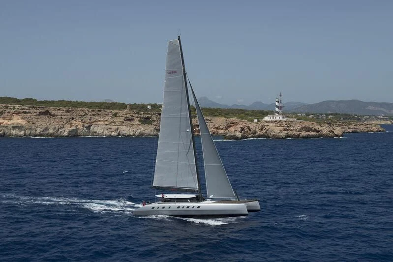 a sailboat on the water aboard ALLEGRA Yacht for Sale