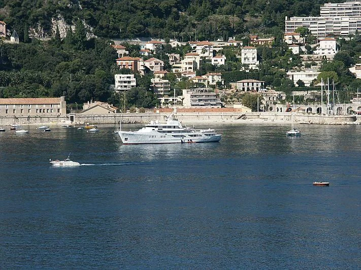 a boat in the water aboard ALTAIR III Yacht for Sale