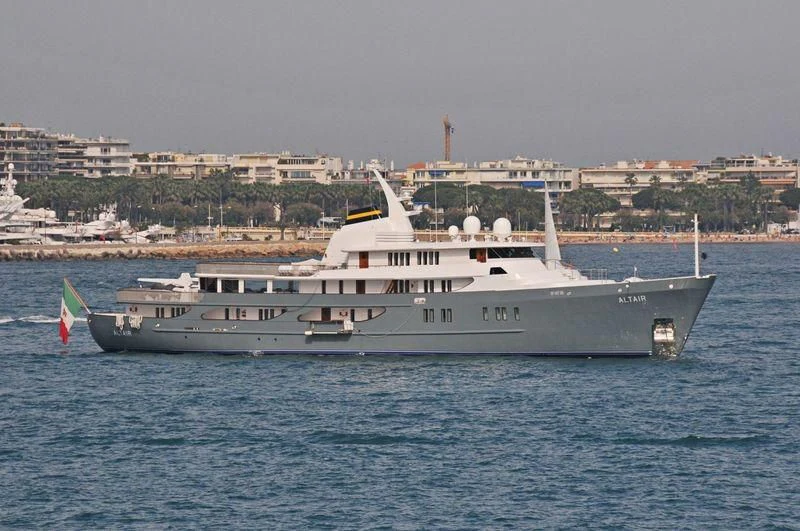 a large boat in the water aboard ALTAIR III Yacht for Sale