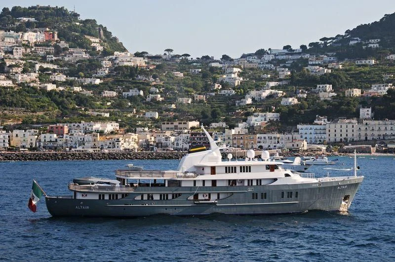 a boat on the water aboard ALTAIR III Yacht for Sale