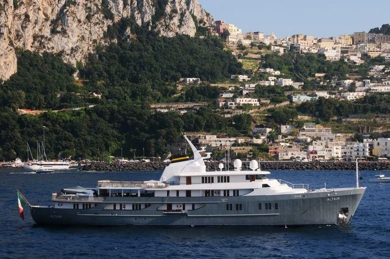 a boat on the water aboard ALTAIR III Yacht for Sale