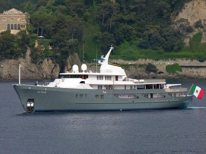 a boat on the water aboard ALTAIR III Yacht for Sale