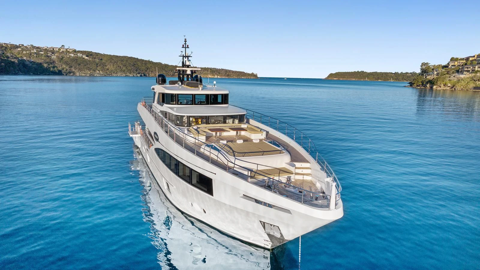 a boat in the water aboard LEGACY Yacht for Sale