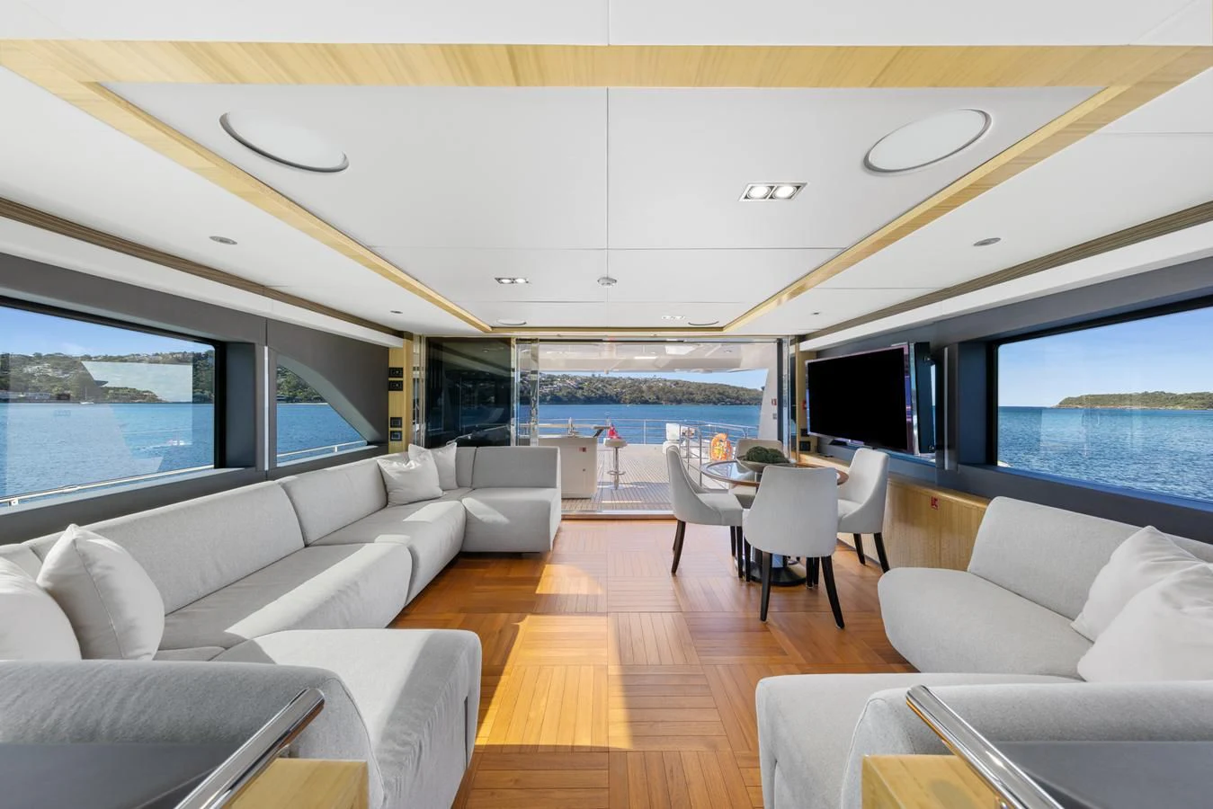 inside of a boat aboard LEGACY Yacht for Sale