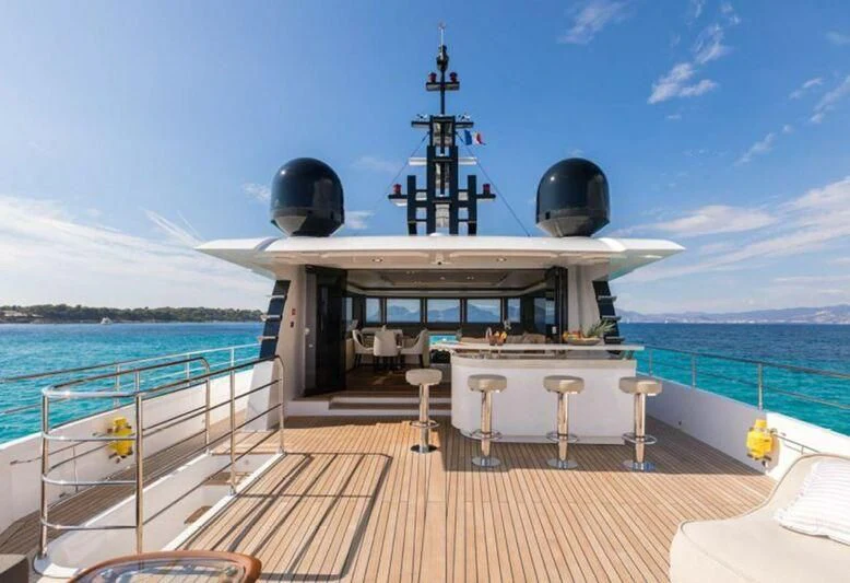 a boat on a body of water aboard LEGACY Yacht for Sale