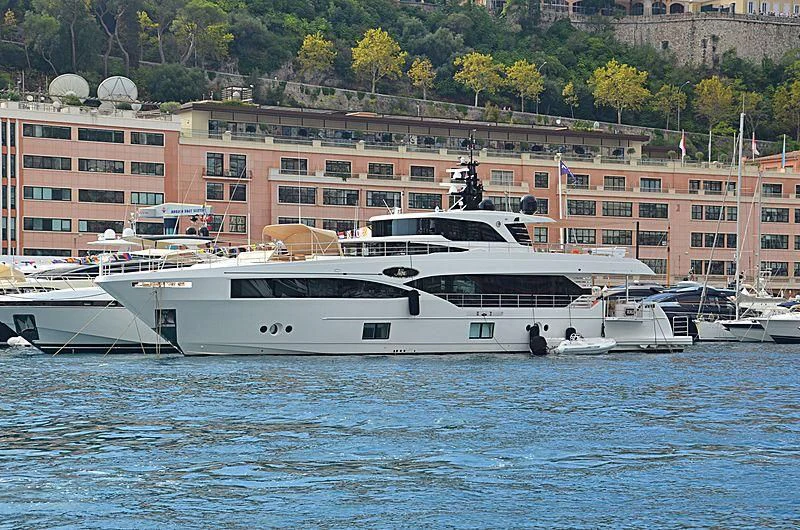 a boat in the water aboard LEGACY Yacht for Sale
