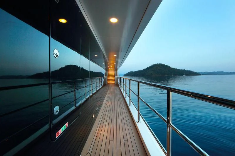 a boat on the water aboard VICA Yacht for Sale
