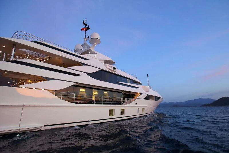 a boat on the water aboard VICA Yacht for Sale