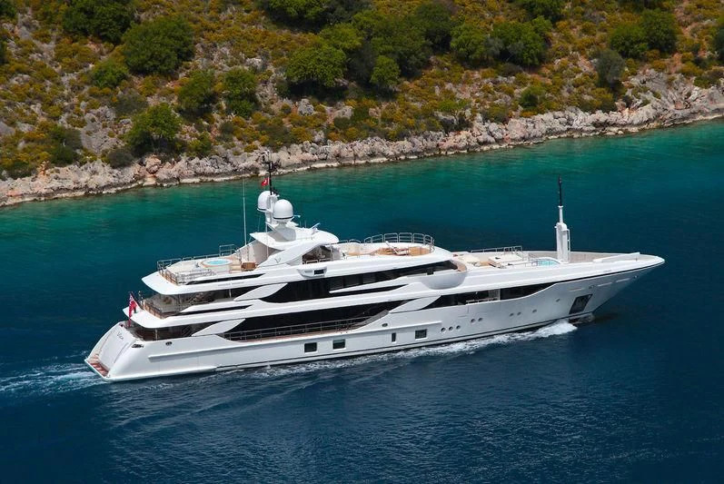 a boat on the water aboard VICA Yacht for Sale