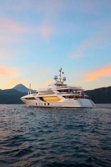 a boat in the water aboard VICA Yacht for Sale