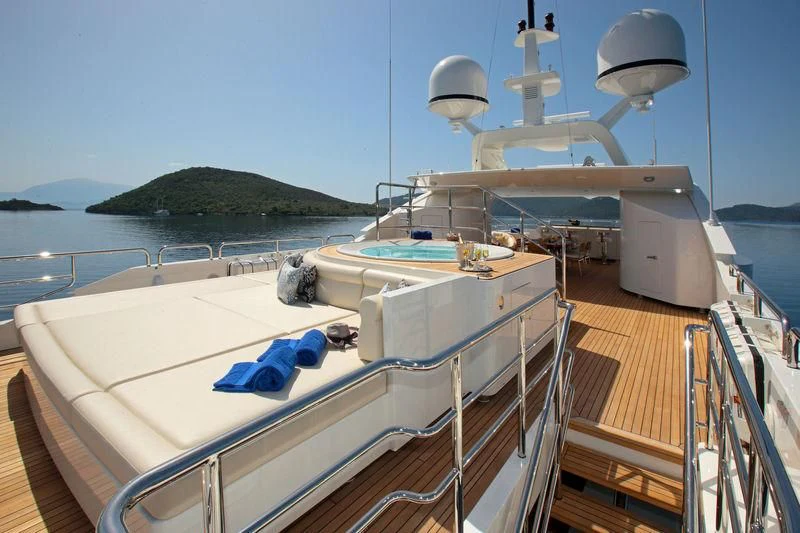 a boat on the water aboard VICA Yacht for Sale
