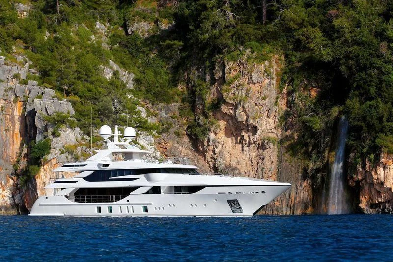 a boat on the water aboard VICA Yacht for Sale