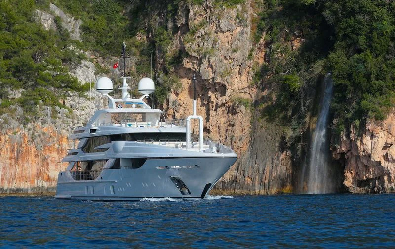 a boat on the water aboard VICA Yacht for Sale