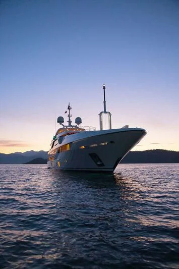 a boat in the water aboard VICA Yacht for Sale
