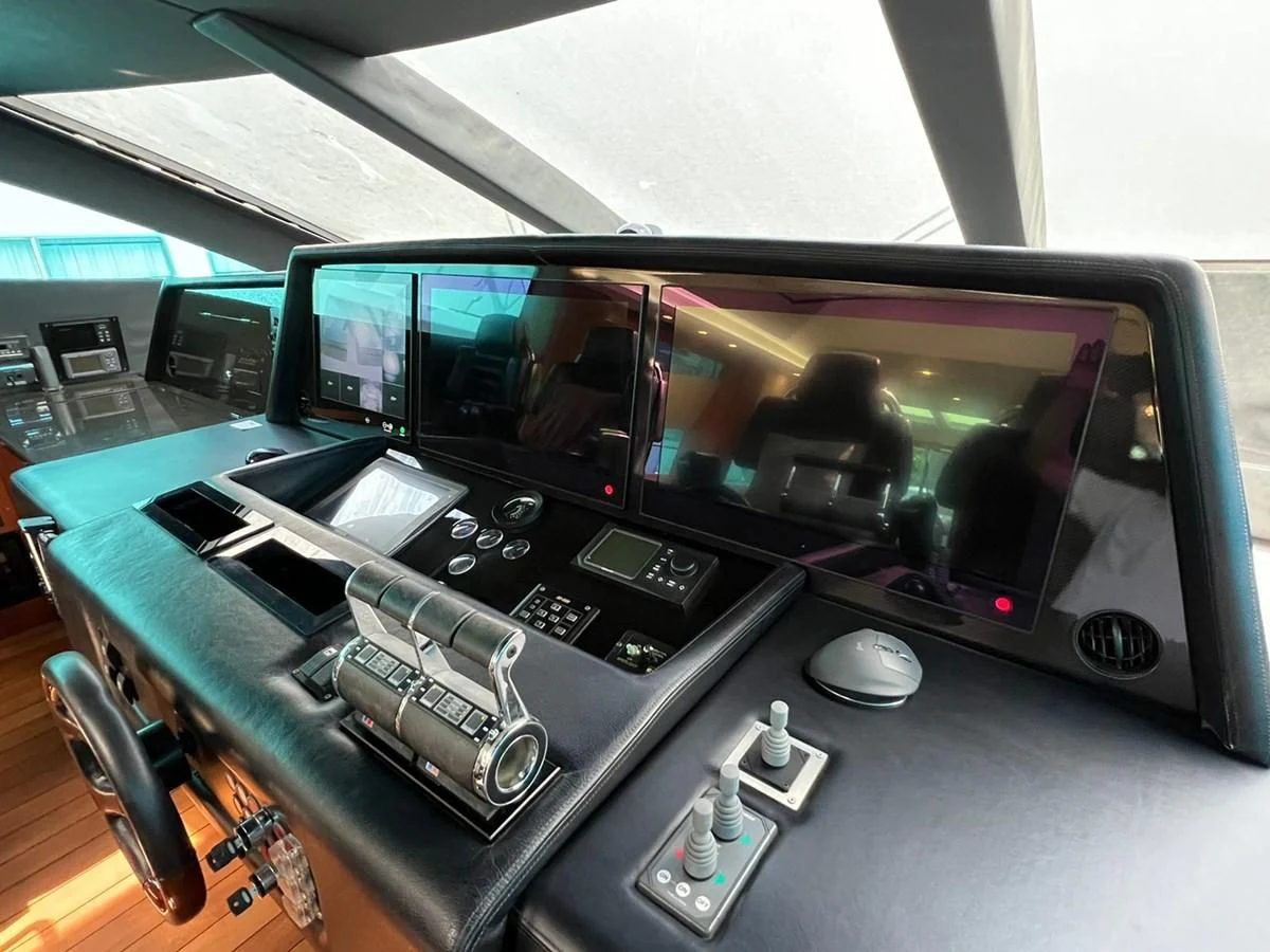 a machine on the counter aboard EYE Yacht for Sale